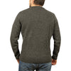 100% SHETLAND WOOL CREW Round Neck Knit JUMPER Pullover Mens Sweater Knitted - Charcoal (29) - 4XL