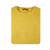 100% SHETLAND WOOL CREW Round Neck Knit JUMPER Pullover Mens Sweater Knitted - Corn (14) - XL