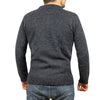 100% SHETLAND WOOL CREW Round Neck Knit JUMPER Pullover Mens Sweater Knitted - Navy (45) - XL