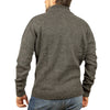 100% SHETLAND WOOL Half Zip Up Knit JUMPER Pullover Mens Sweater Knitted - Charcoal (29) - M