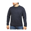 100% Shetland Wool V Neck Knit Jumper Pullover Mens Sweater Knitted - Navy (45) - 4XL