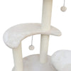 5-Platform Plush and Wicker Cat Tree