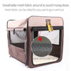 Pet Carrier Bag Soft Dog Crate Cage Kennel Tent House Foldable Portable Car Bed Navy Blue 46x38x41CM