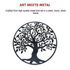 Black Tree of Life Wall Art Hanging Metal Iron Sculpture Garden 99cm