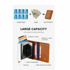 RFID Blocking Quality Leather Credit Card Holder Wallet With Pop Up Card Case