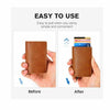 RFID Blocking Quality Leather Credit Card Holder Wallet With Pop Up Card Case