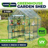 Garden Greens Greenhouse Walk-In Mega Sized Shed 3 Tier Solid Structure 1.95m