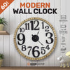 Home Master Wall Clock Large Modern Design Stylish Glass Surface 60cm