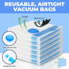 Home Master 24PCE Vacuum Storage Bags Large Re-Usable Space Saver 80 x 100cm