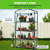 Garden Greens Greenhouse Shed 4 Tier UV Protected Cover Sturdy Structure 1.6m