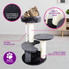 Pet Basic 3 Level Cat Scratching Tower &amp; Cosy Bed Scratch Climb 65 x 40cm