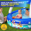 Bestway Inflatable Pool Removable Canopy Boat Design Ocean Themed 282L