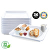 Home Master 36PCE Melamine Serving Tray Kitchen Breakfast Lightweight 33cm